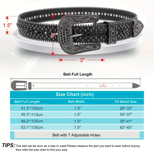 1pc WHIPPY Fashionable Rhinestone Belt, PU Leather Belt, Smooth Buckle, Special And Creative Design, For Casual Wear Festival Party Gift Man