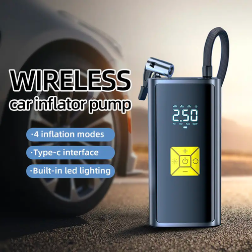 Car Inflatable Pump, Small Portable Tire Pump, Multifunctional Electric Air Pump