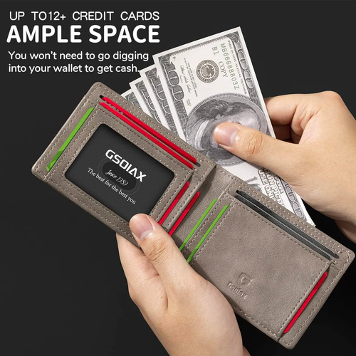 Mens Slim Wallet RFID blocking wallet!