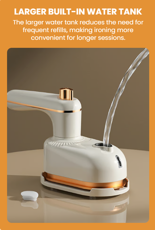 Wrinkle-Free Clothes in Just 5 Seconds!  Effortlessly Perfect Your Clothes with Our Handheld Portable Steam Iron