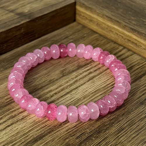 Agate Bead Bracelet Cracked Agate Bead Bracelet