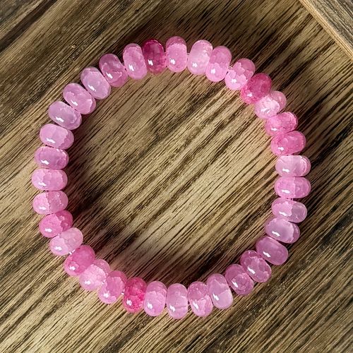Agate Bead Bracelet Cracked Agate Bead Bracelet
