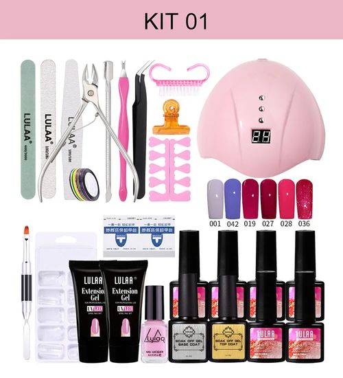 Manicure salon profissional conjunto completo de ferramentas UV LED light nails tool set
