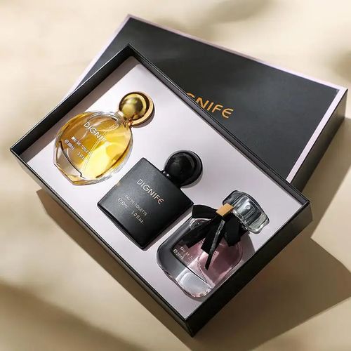 Perfume unisex natural perfume presente conjunto de 3 peças high-end durável luz perfume spray