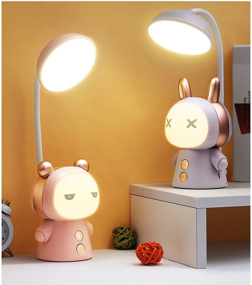 Dobrável Led lâmpada de cabeceira recarregável para proteção ocular, estudante, crianças aprendendo lâmpada, lâmpada de mesa