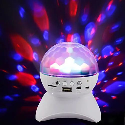 Bola mágica de cristal LED bluetooth estéreo