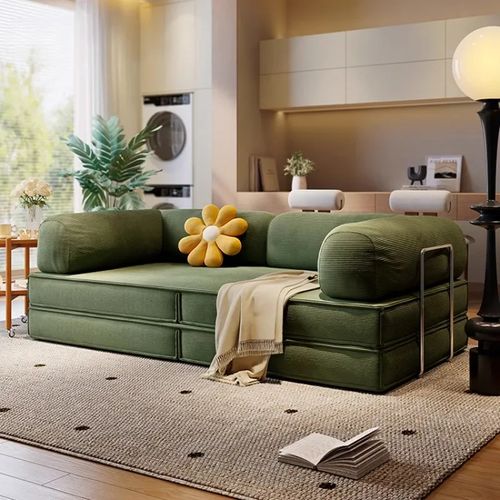 Cama sofá compactada torna o transporte e o manuseio muito mais fáceis.