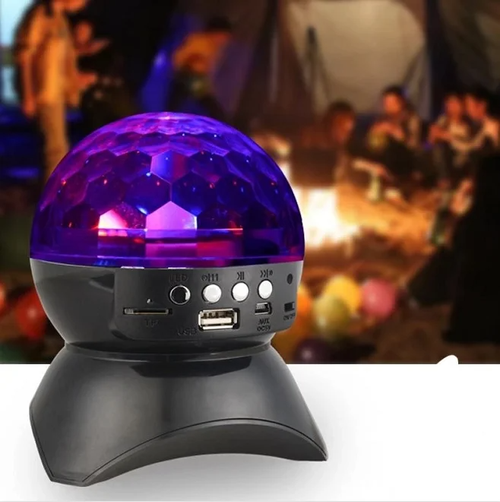 Bola mágica de cristal LED bluetooth estéreo