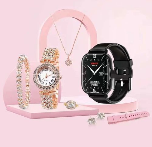 Senhoras smartband 7 em 1 presente smartwatch BT sport smartwatch A58 mais luxo mulheres terno smartwatch