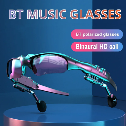 Esportes smart wireless headphone óculos de sol