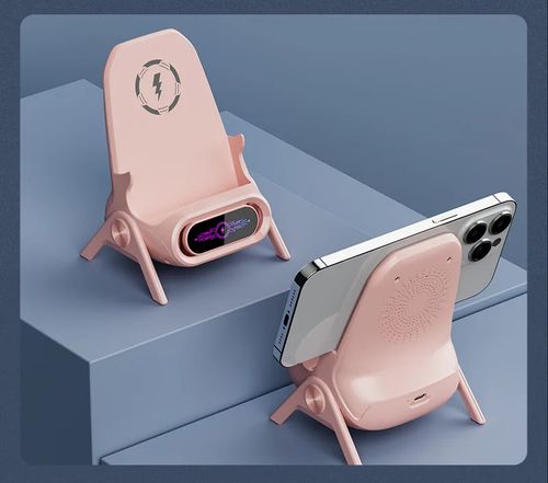 Novo design universal 15W phone holder carregamento sem fio amplificador