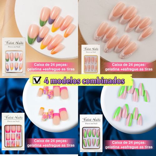 4 combinações bonitas e convenientes da manicura, uma semana para um bom humor todos os dias