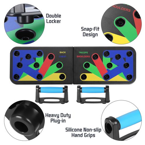 🌈13 funções push-up board ABS material + mochila