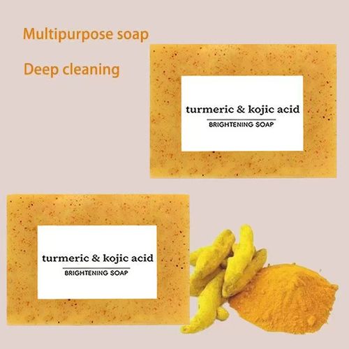 Brightening soap, lightens skin tone, removes spots and acne, body wash with lemon and organic ingredients