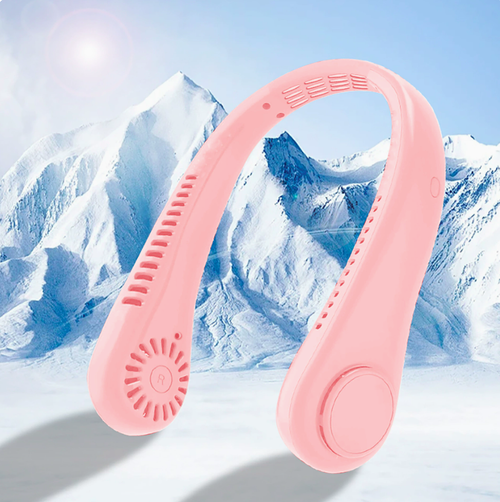 Portable Neck Fan, Hands Free Bladeless Fan, 3 Speeds, Battery Operated Wearable Cooling Personal Fan, Personal Cooling Fans, USB Rechargeable Fan for Outdoor Indoor, Portable Cordless Fan, Birthday Gifts for Men Women Mom Dad