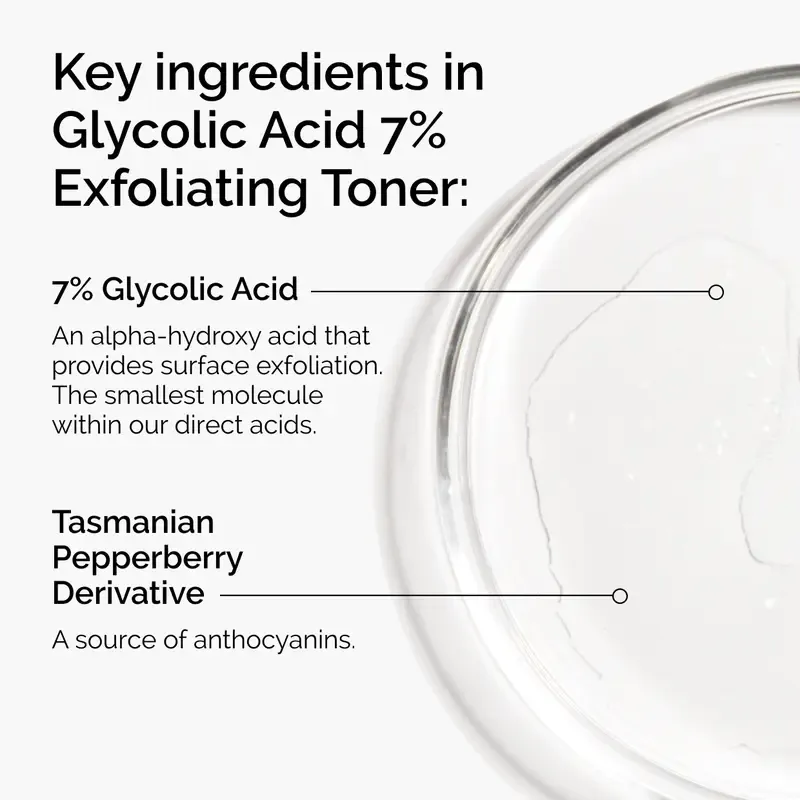 Large-capacity brightening toner.The Ordinary Glycolic Acid 7% Exfoliating Toner, Brightening and Smoothing Daily Toner for More Even-Looking Skin Tone