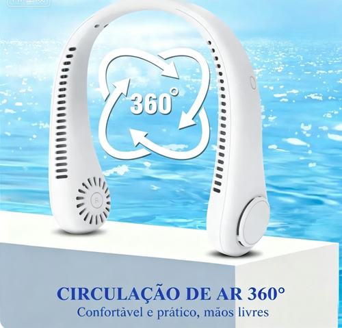Portable Neck Fan, Hands Free Bladeless Fan, 3 Speeds, Battery Operated Wearable Cooling Personal Fan, Personal Cooling Fans, USB Rechargeable Fan for Outdoor Indoor, Portable Cordless Fan, Birthday Gifts for Men Women Mom Dad