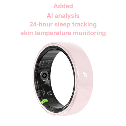 Smart Ring.Smart bracelet with sleep tracking, heart rate monitoring, emotion recognition, and temperature measurement. This wireless fitness tracker comes with multiple workout modes and doesn't require any subscription service. Perfect gift choice with a battery life of up to 3-5 days. Summer deal, get it now at a great price