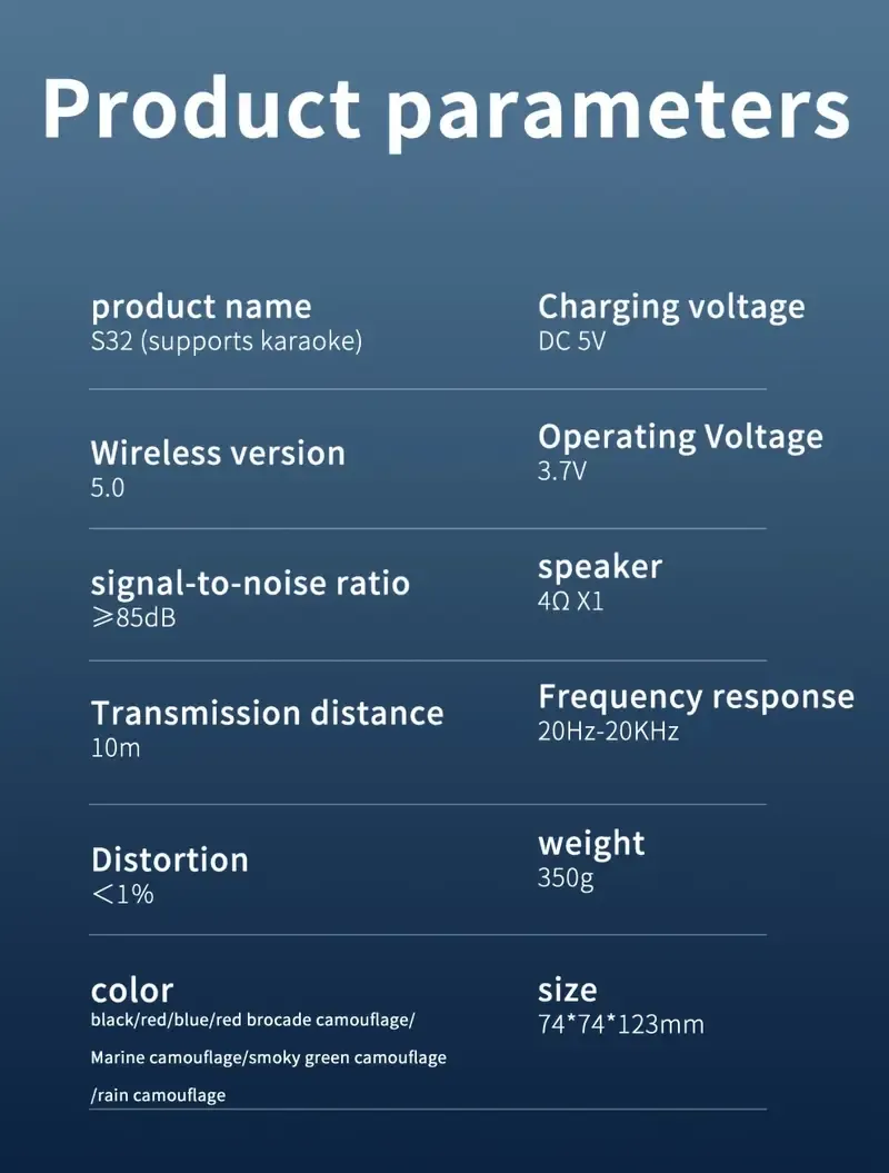 ZEALOT S32 5W Wireless Speakers,