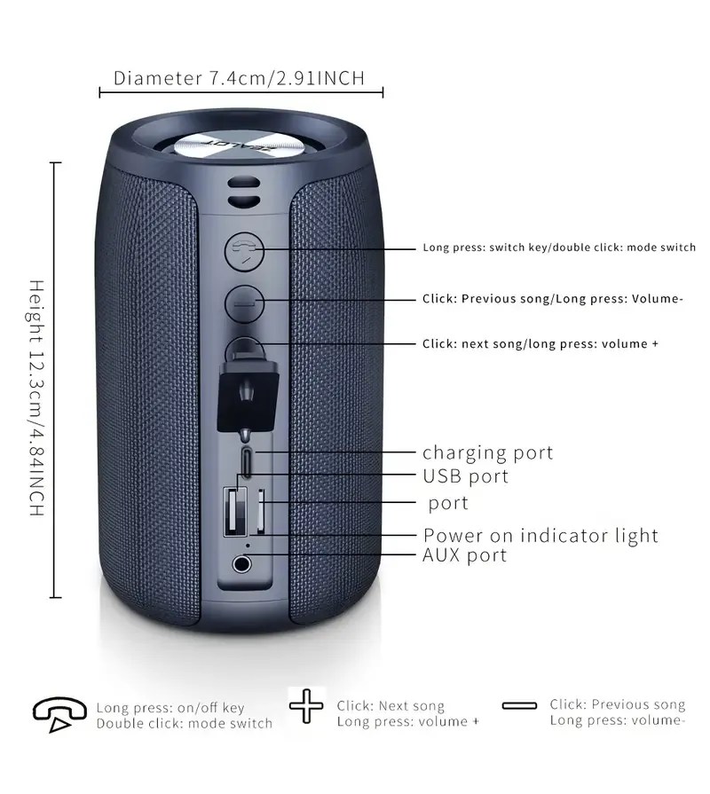 ZEALOT S32 5W Wireless Speakers,