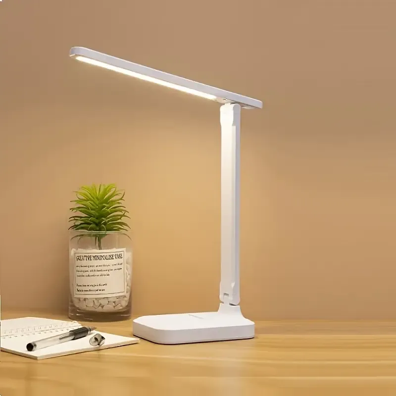Dimmable Desk Lamps 3-level Touch Dimming Eye Protection LED Table Lamp Night Light USB Plug in Lamps for Study