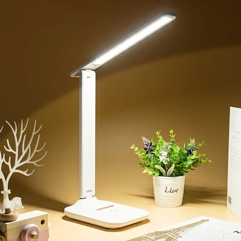 Dimmable Desk Lamps 3-level Touch Dimming Eye Protection LED Table Lamp Night Light USB Plug in Lamps for Study