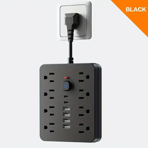 Power Strip with USB Ports Surge Protector Extension Cord with Multi-Outlet USB Wall Plug