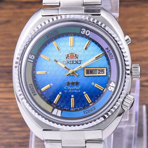 Oriental Mechanical Watch Men's Watch Large dial Automatic mechanical watch Luminous waterproof Double Lion Automatic Mechanical Wristwatch