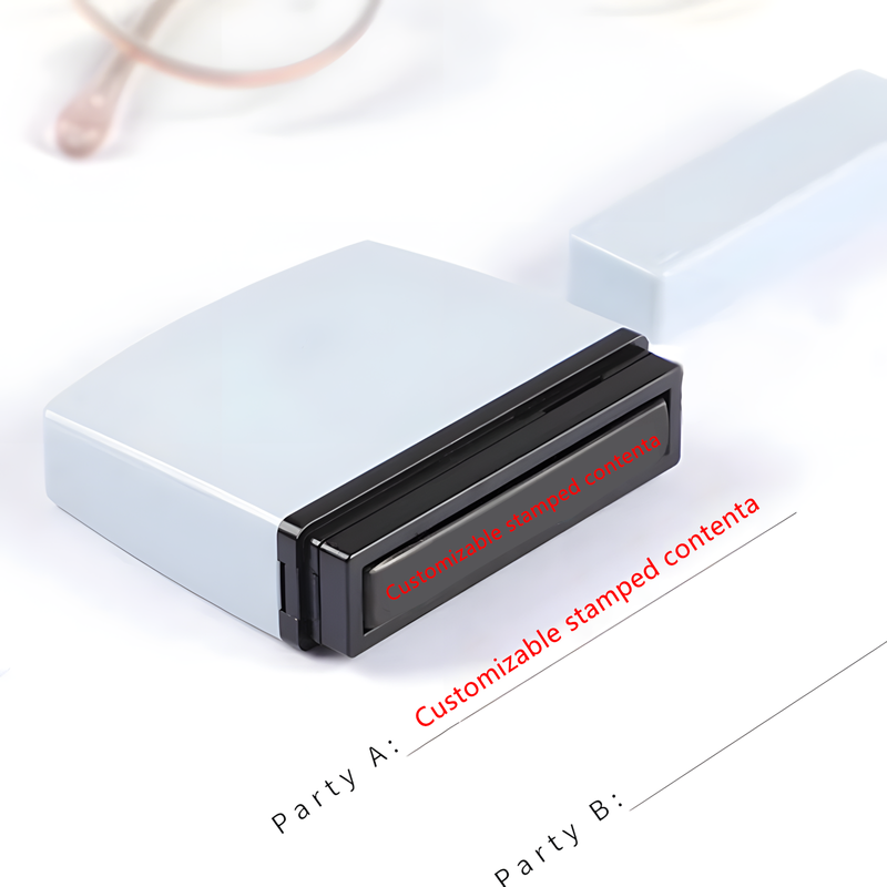 Customized Rectangle Phone Number Stamp, Self-Inking Stamper, Premium Personalized Design, Suitable For Professionals Like Nurses, Showcases Individuality And Professionalism Multi-Functional,Compact