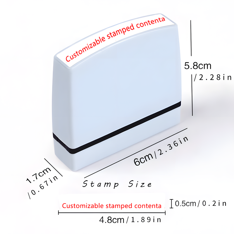 Customized Rectangle Phone Number Stamp, Self-Inking Stamper, Premium Personalized Design, Suitable For Professionals Like Nurses, Showcases Individuality And Professionalism Multi-Functional,Compact