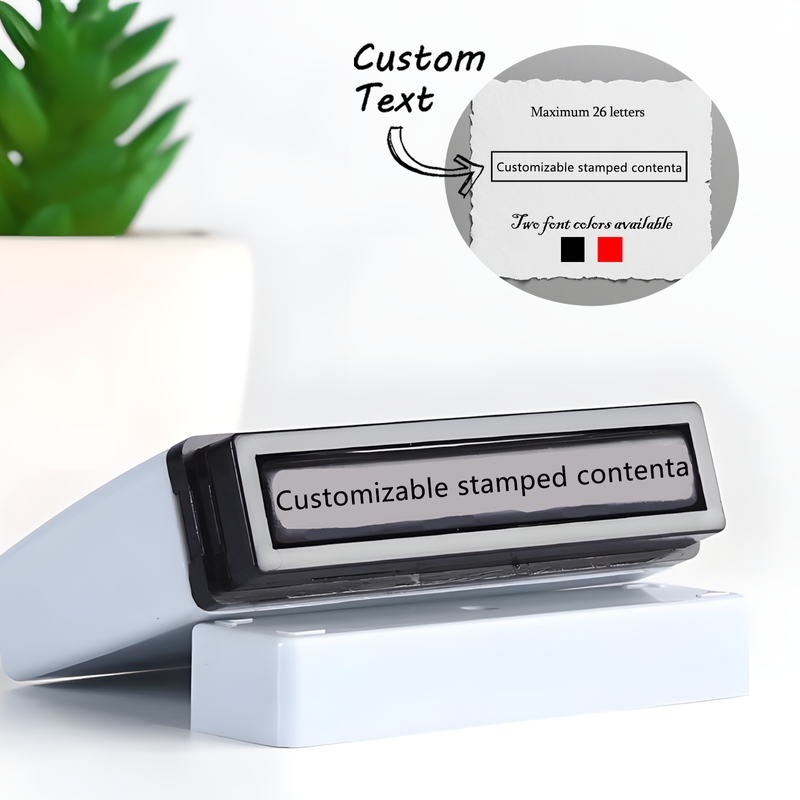 Customized Rectangle Phone Number Stamp, Self-Inking Stamper, Premium Personalized Design, Suitable For Professionals Like Nurses, Showcases Individuality And Professionalism Multi-Functional,Compact
