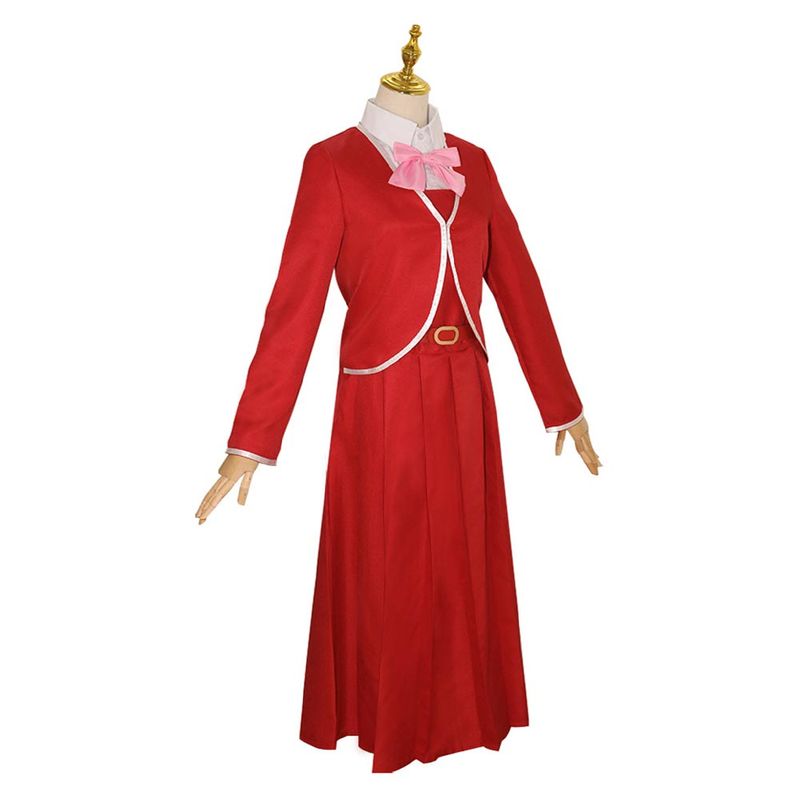 Oto Adashino Women Red Dress Cosplay Costume