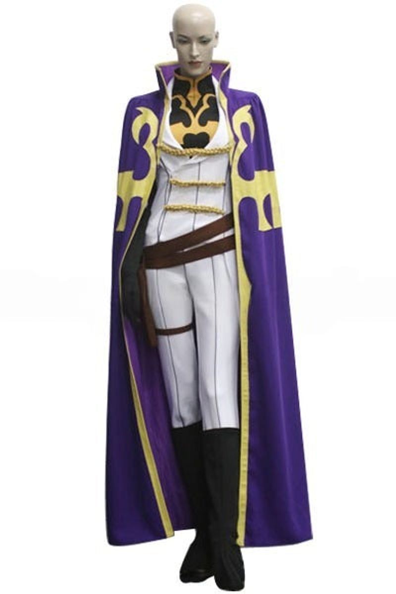 Code Geass Knight of Nine Nonette Enneagram Purple and White Knight Cosplay Costume