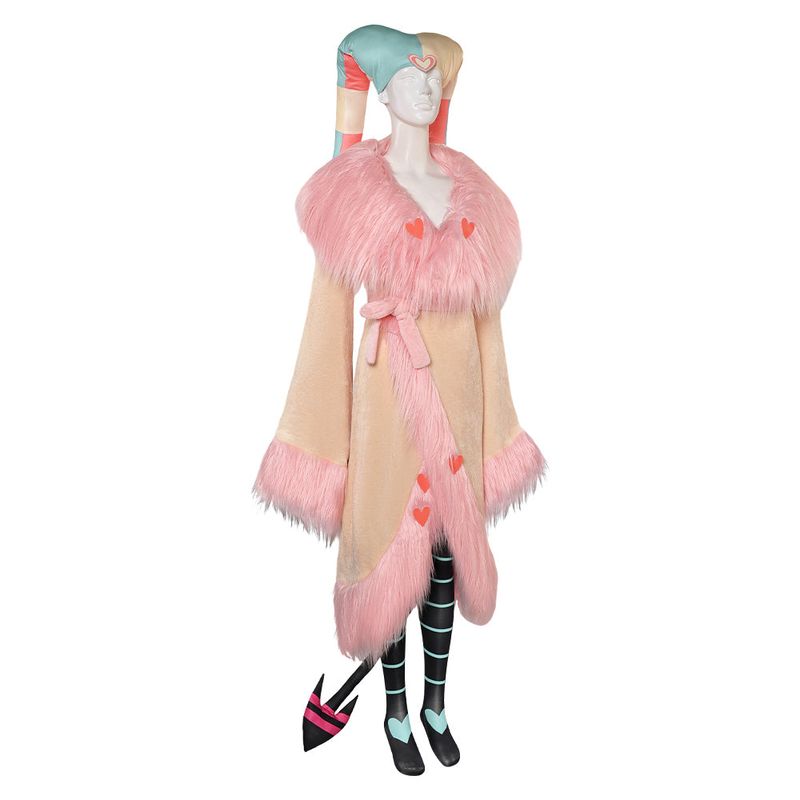 Fizzarolli Women Pink Robe Set Halloween Cosplay Costume