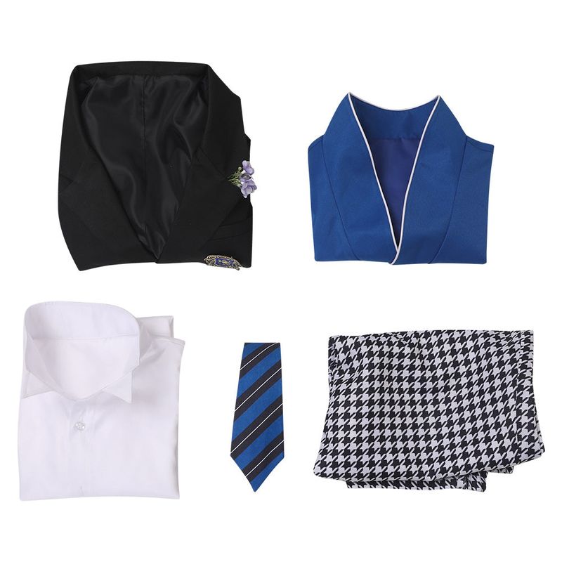 Lawrence Bluewer Black Outfit Cosplay Costume