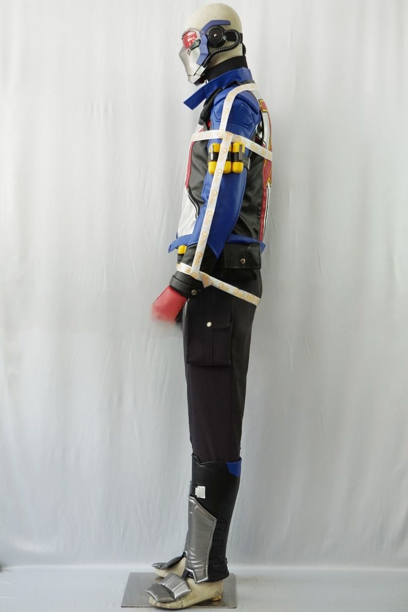 Soldier 76 Black Blue Cosplay Costume