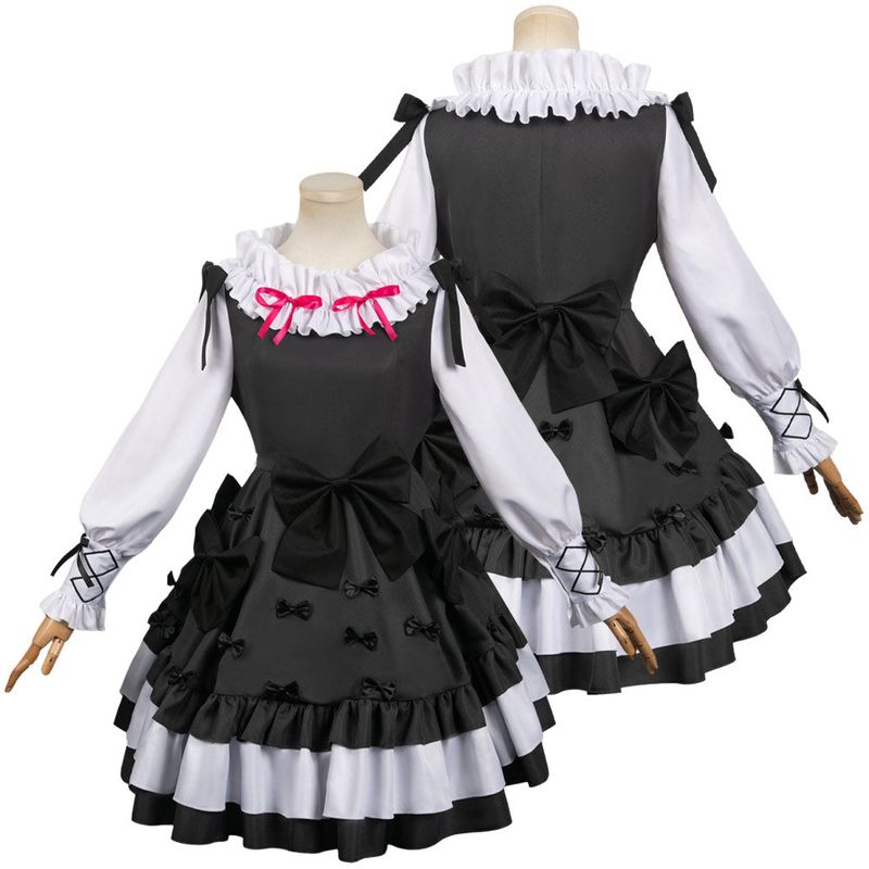 Madoka Kaname Women Black Dress Cosplay Costume