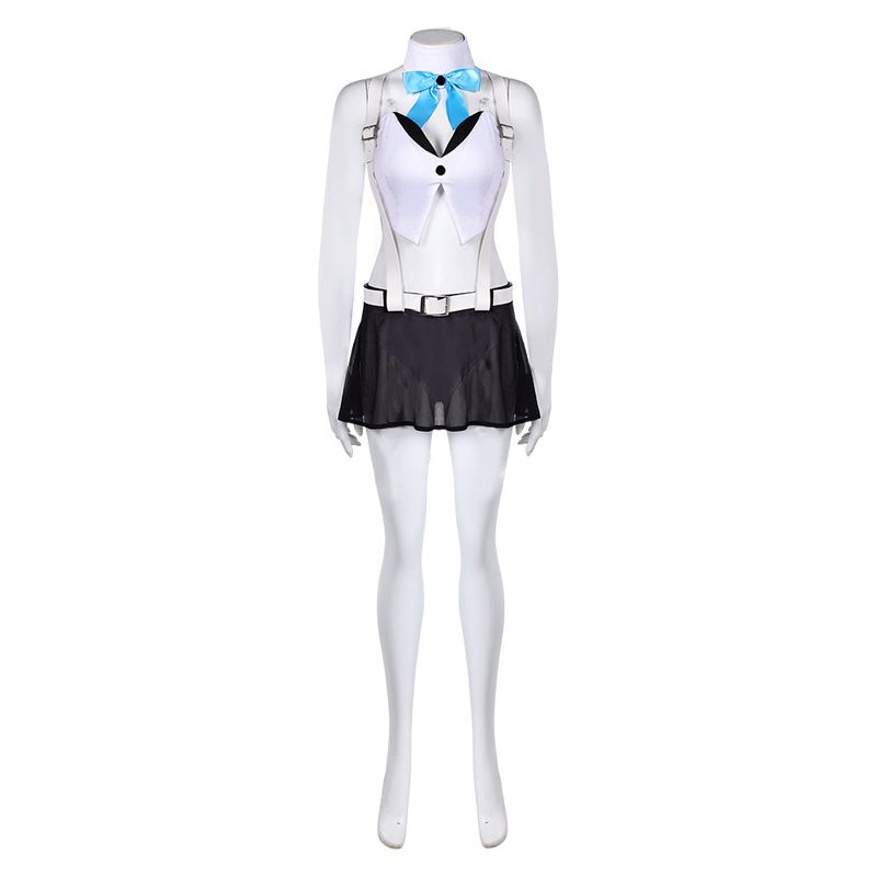 Tifa Lockhart Women White Swimsuit Cosplay Costume