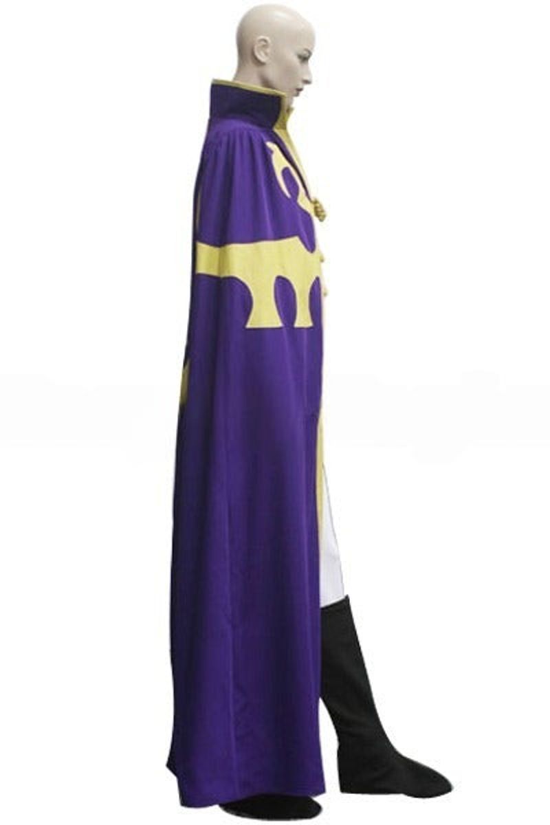 Code Geass Knight of Nine Nonette Enneagram Purple and White Knight Cosplay Costume