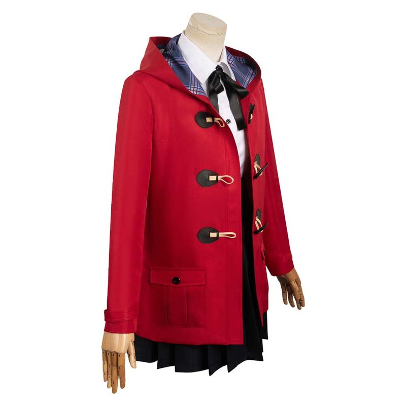 Nina Iseri Women Red Outfit Cosplay Costume