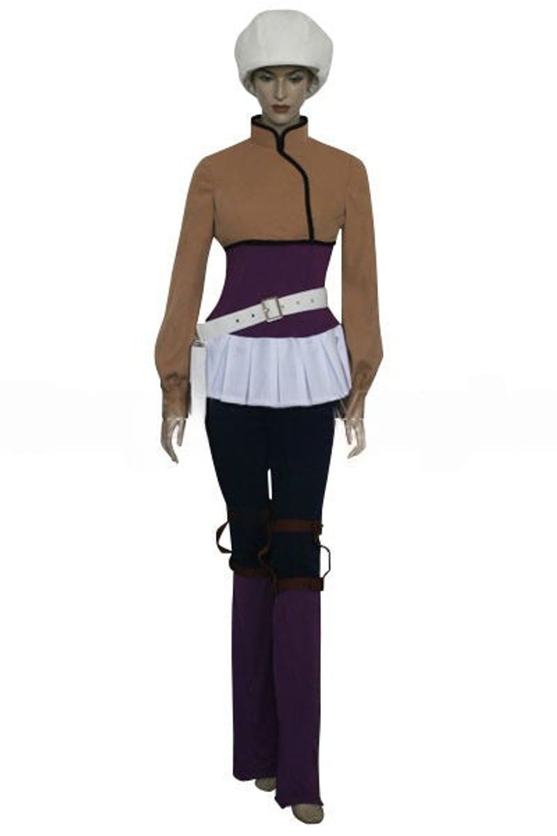 Code Geass C.C. Brown Purple Cosplay Costume