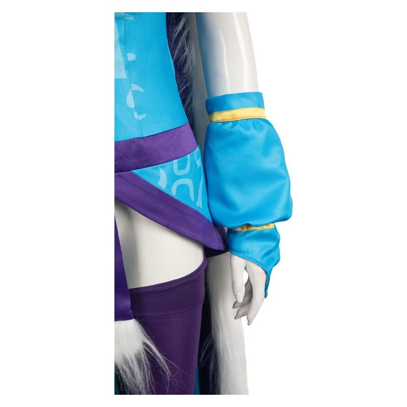 Crystal Maiden Women Blue Outfit Cosplay Costume