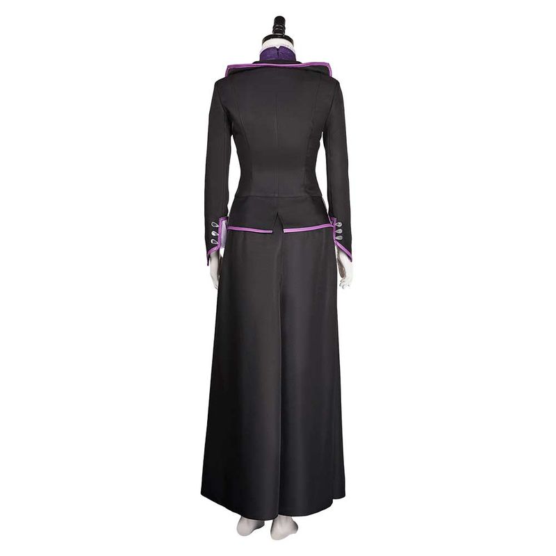 Agatha Women Black Purple Witch Outfit Cosplay Costume