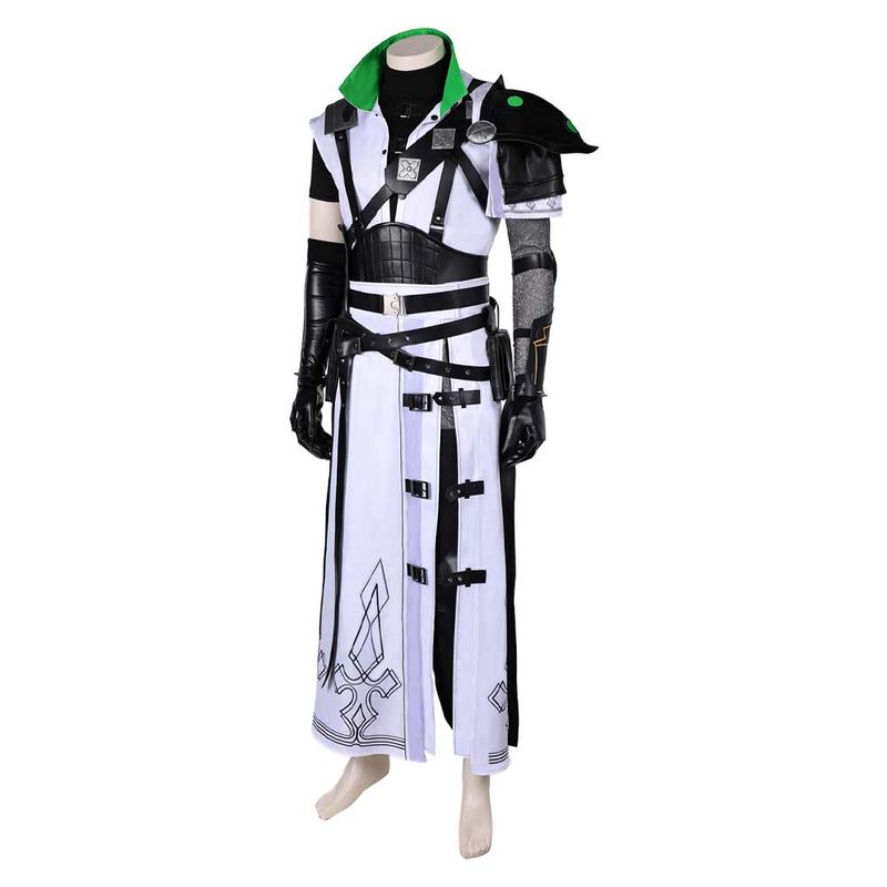 FF Cloud Strife White Cosplay Costume