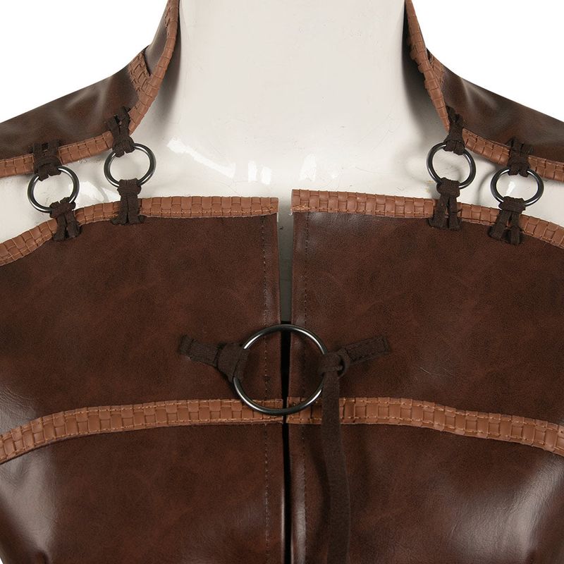 Senua Women Brown Outfit Cosplay Costume