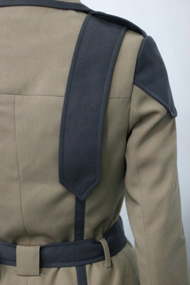 Code Geass Cecile Croomy Beige Military Cosplay Costume