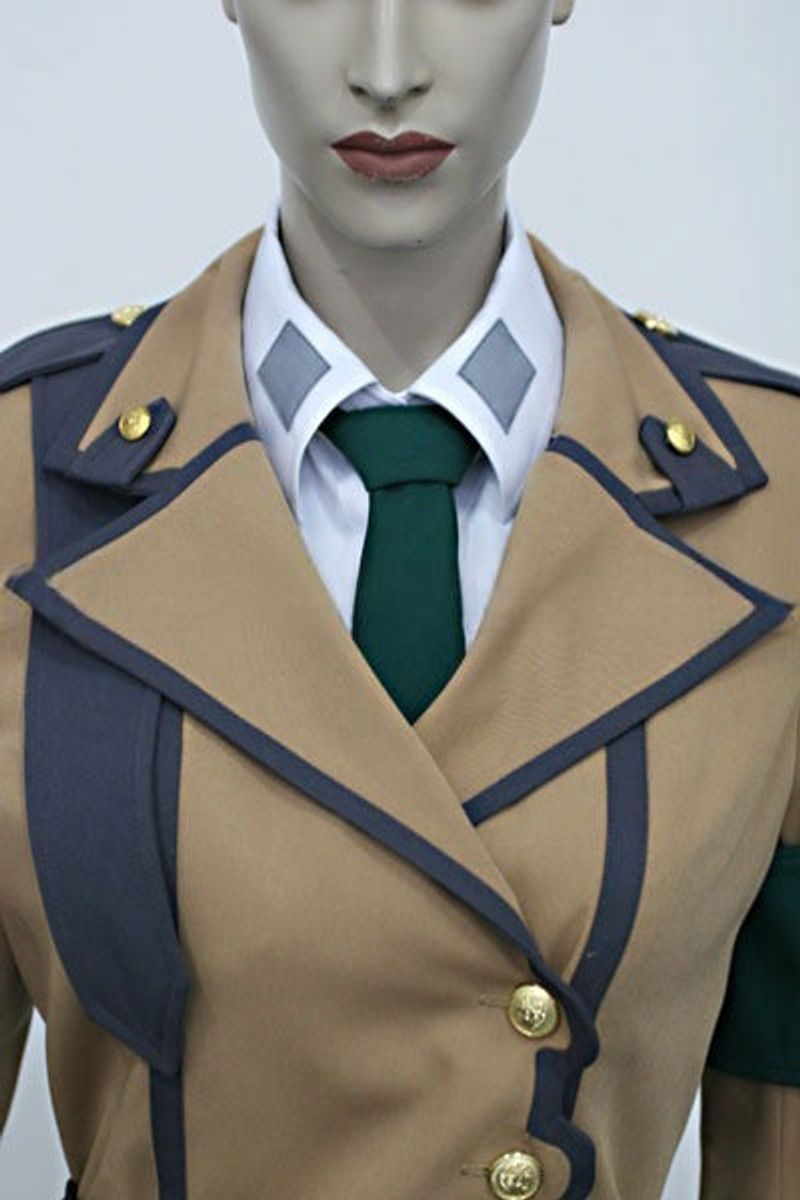 Code Geass Cecile Croomy Beige Military Cosplay Costume