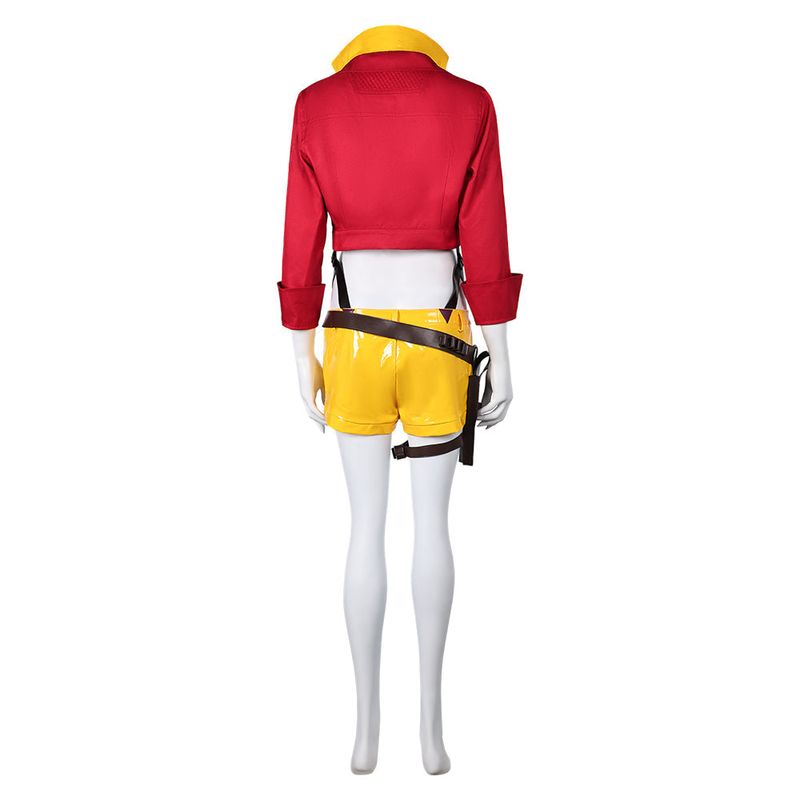 Ashe Women Red Cowboy Outfit Cosplay Costume