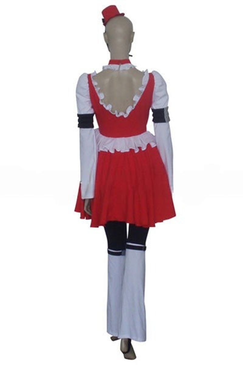 Code Geass C.C. Red White Maid Dress Cosplay Costume