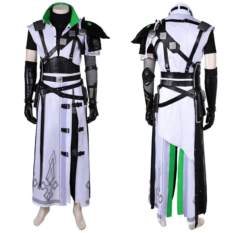 FF Cloud Strife White Cosplay Costume